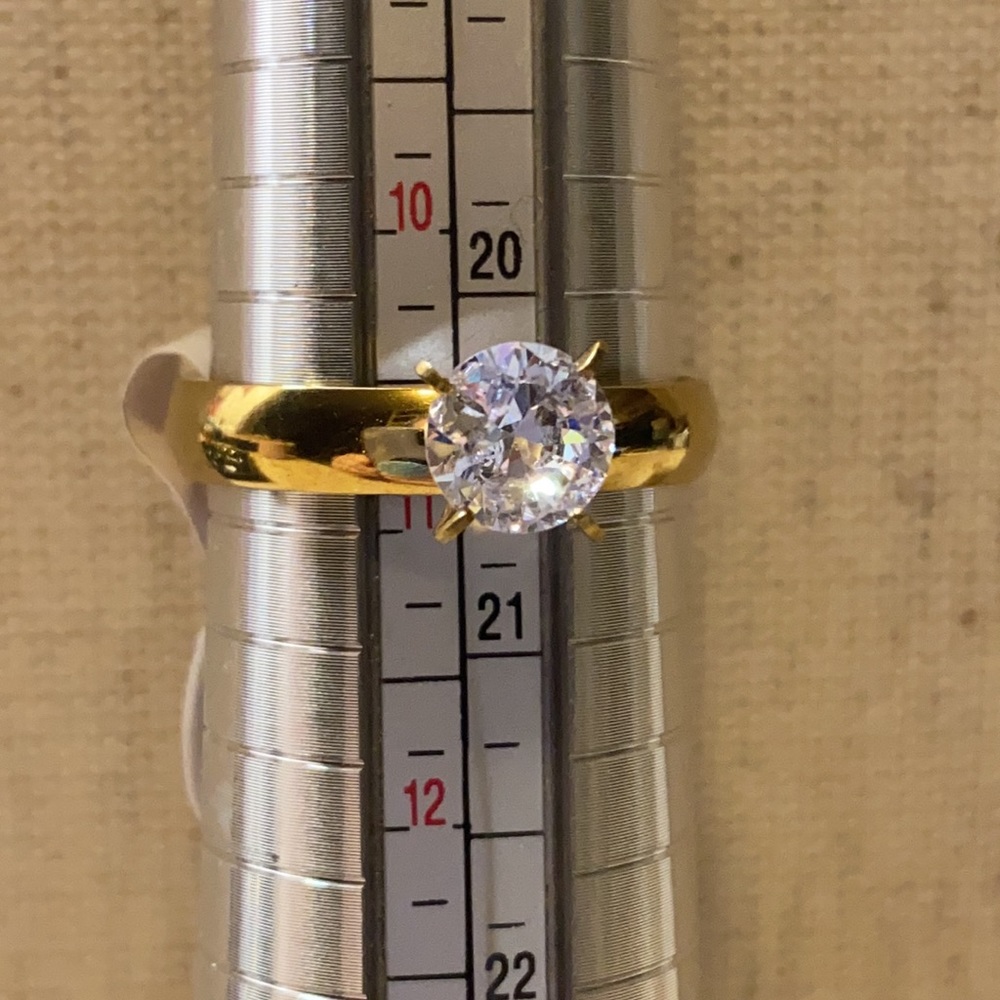 CZ solitaire 10.75 - Picture 4 of 5